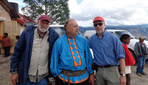 From left to right: Mickey Mahaffey, Romayne Wheeler (critically acclaimed pianist who lives with the Tarahumara), Dr. Dan Lieberman.