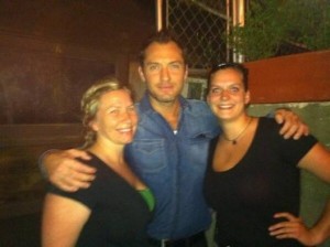 Jude Law at Bouchon restaurant in Asheville/ photo courtesy of Gus Frisbee